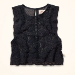 Hollister Lace Crochet Crop Top